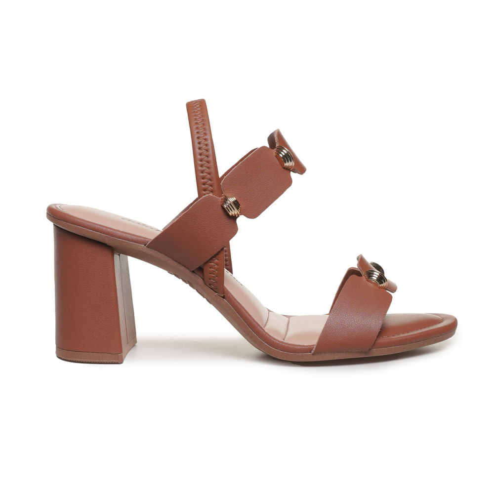 Sandali con tacco a blocco Dakota Brown da donna con decorazioni