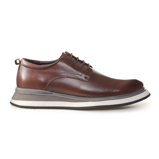Constantino Men's Casual Leather Shoes in Chestnut