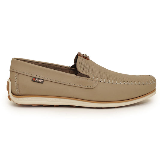 Men's Modern Style Gray Moccasins by Pegada