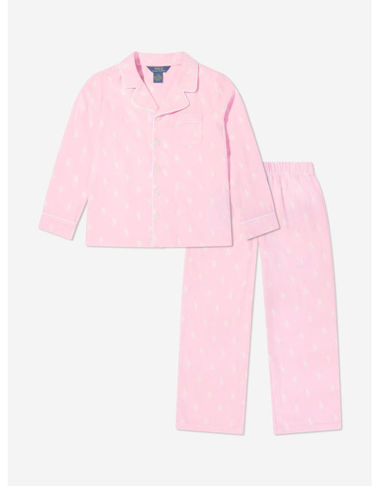 Pink Girls' Pajama Set