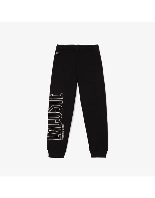 Calça de trilha Lacoste para menino em preto
