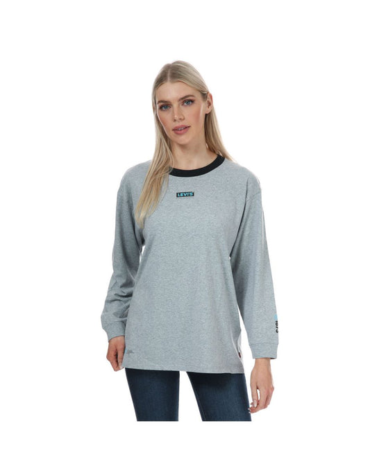 Maglietta Levi's Graphic Reese a maniche lunghe da donna, grigio