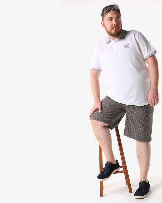 Polo Basic Plus Size - Bianco