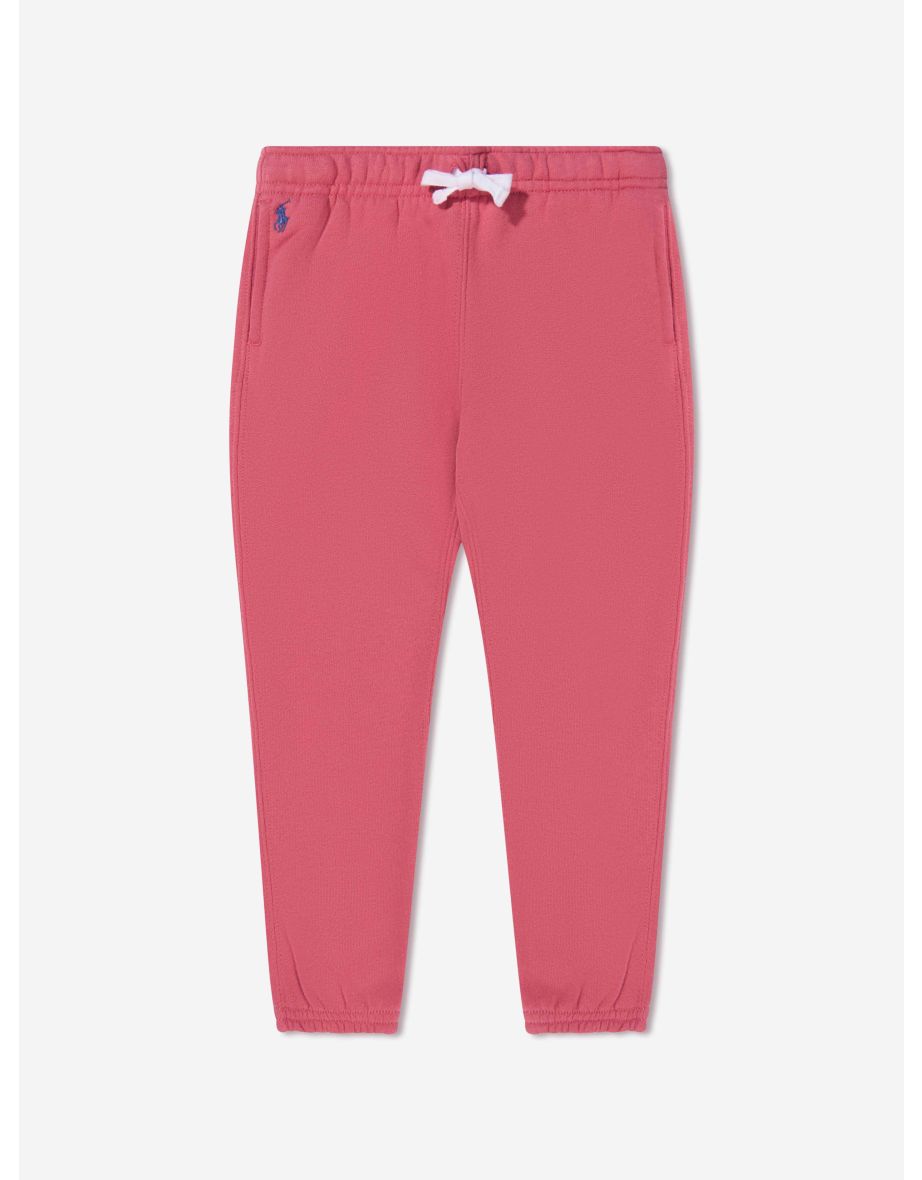 Joggers da bambina in pile con logo