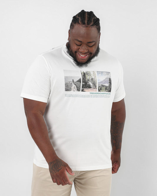Camiseta masculina plus size White Nature | Original Plus da Riachuelo
