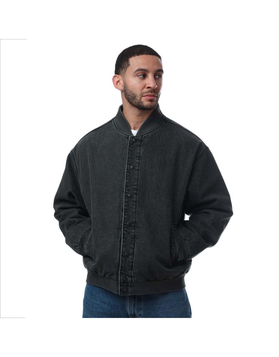 Chaqueta Levi's Chestnut Varsity Negra para Hombre