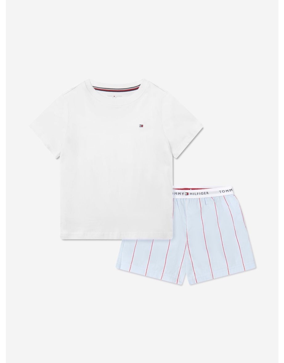 Conjunto de pijama corto infantil multicolor