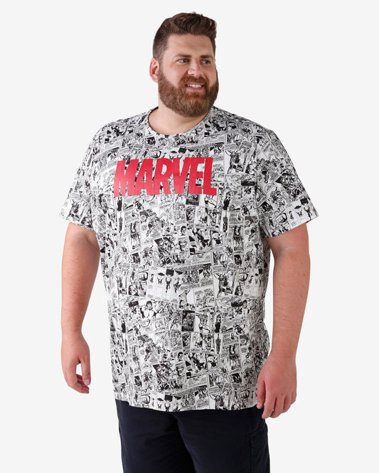 Camiseta Marvel Plus Size - Multicolorida