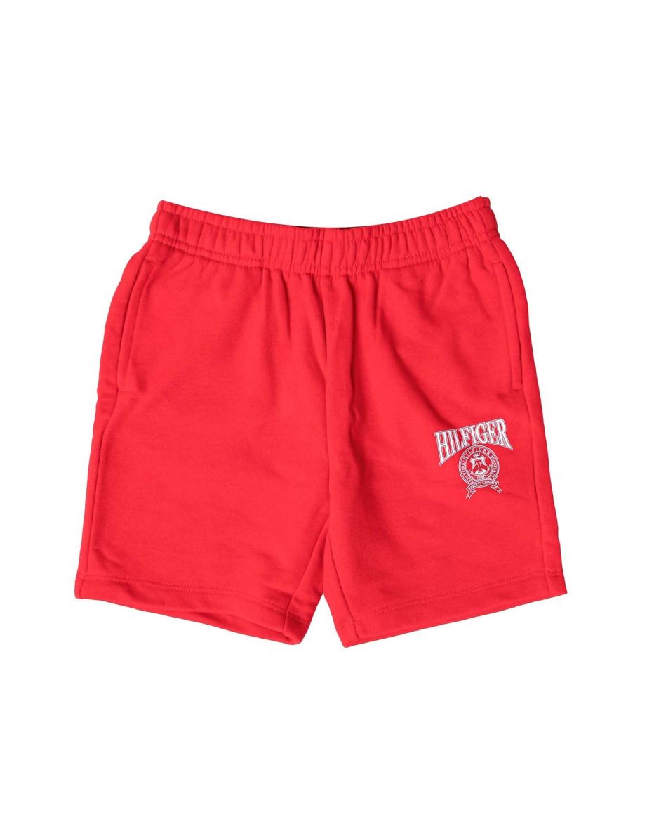 Pantalón corto de niño Tommy Hilfiger Varsity Logo - Rojo