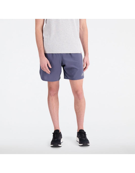 Pantaloncini New Balance Impact Run 7-Inch da uomo in viola