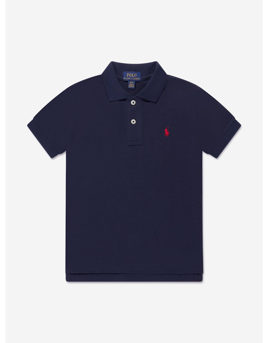 Boys' Cotton Logo Polo Shirt