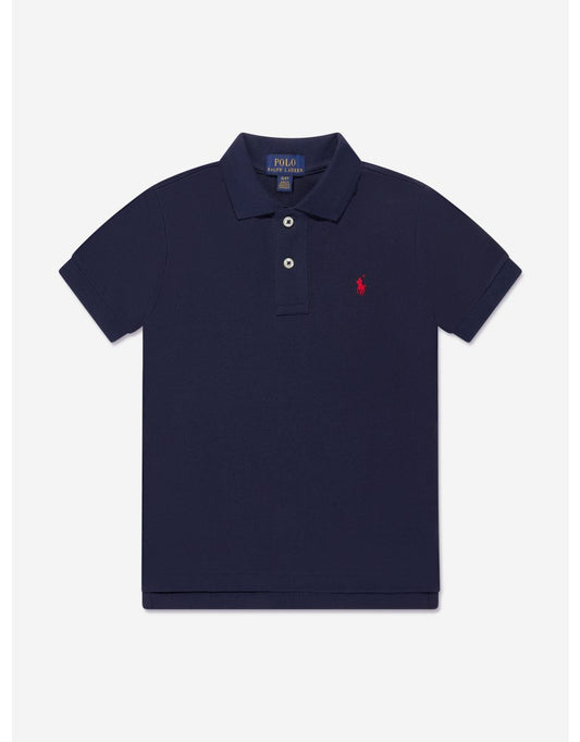 Boys' Cotton Logo Polo Shirt