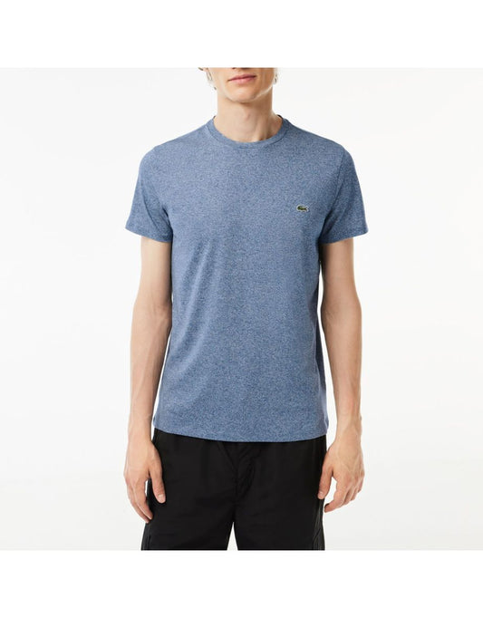 Camiseta Lacoste Pima Cotton Masculina em Azul