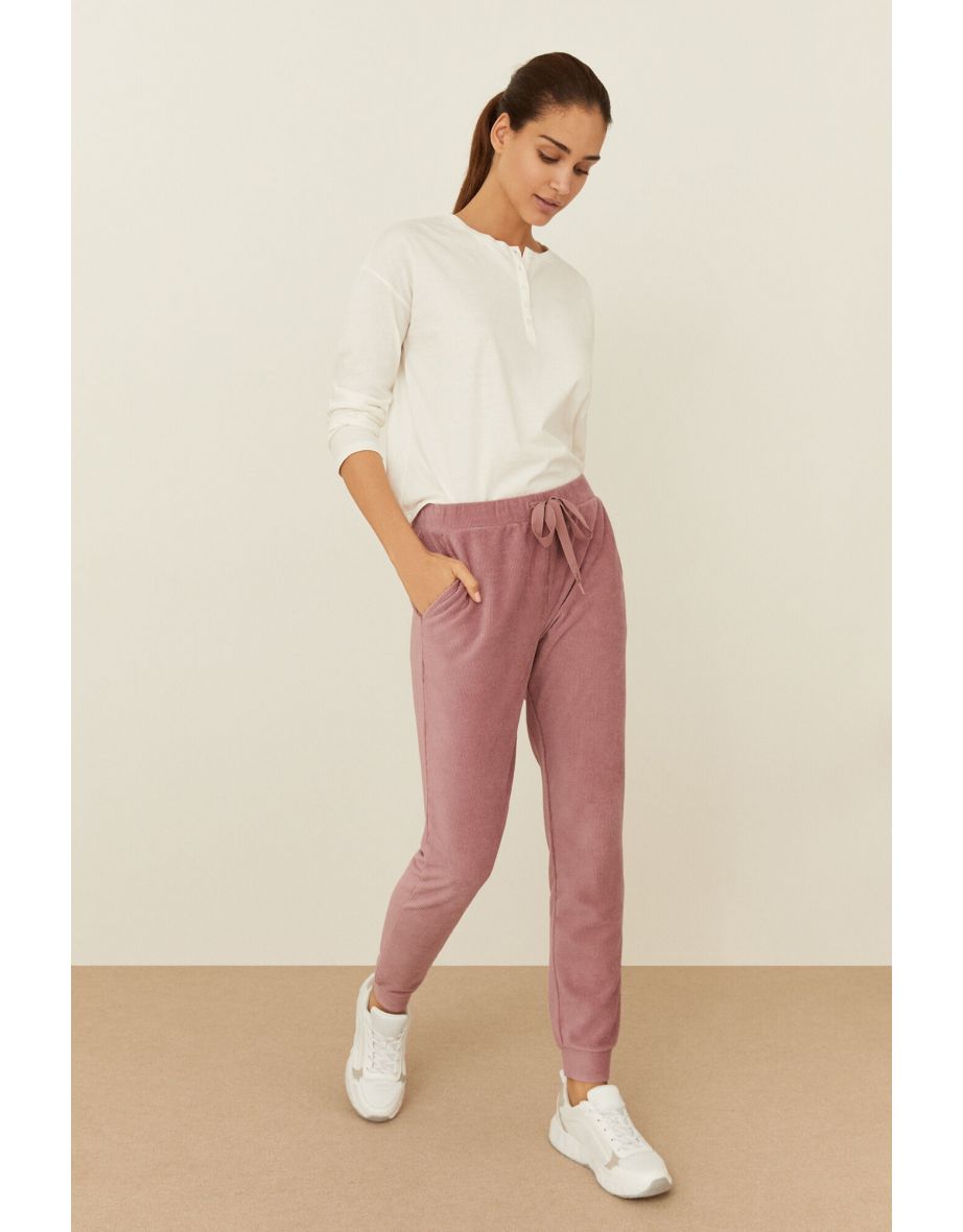 Pantaloni lunghi rosa