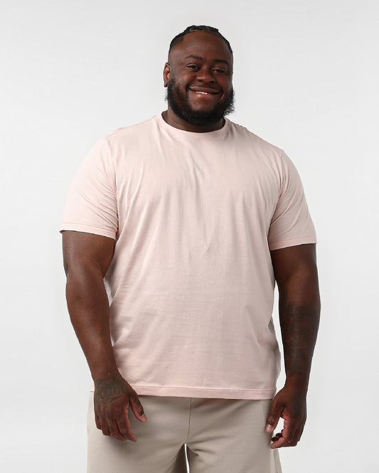 Camiseta masculina plus size rosa sólida | Original Plus da Riachuelo