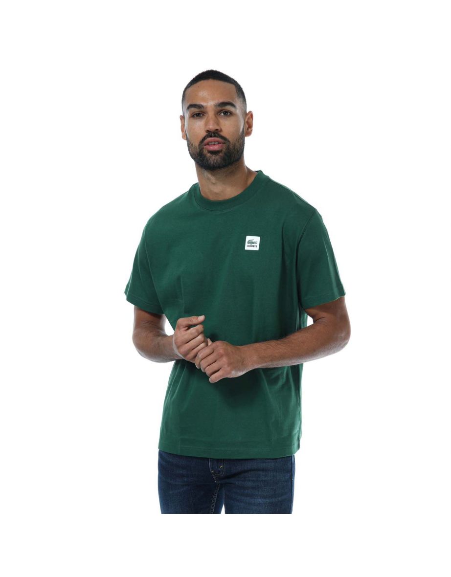 Maglietta Lacoste Green Box Logo Uomo