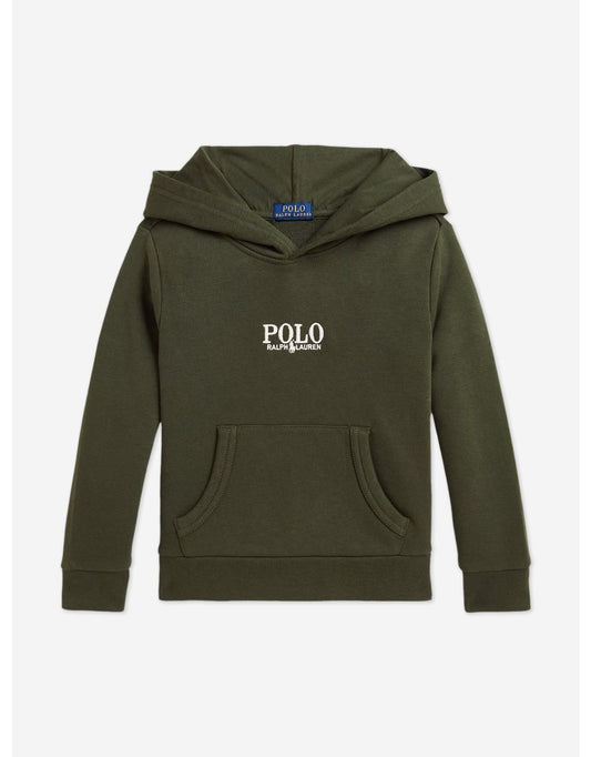 Green Boys' Polo Hoodie