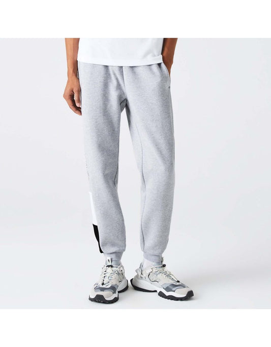 Joggers in pile Lacoste Colorblock da uomo in grigio