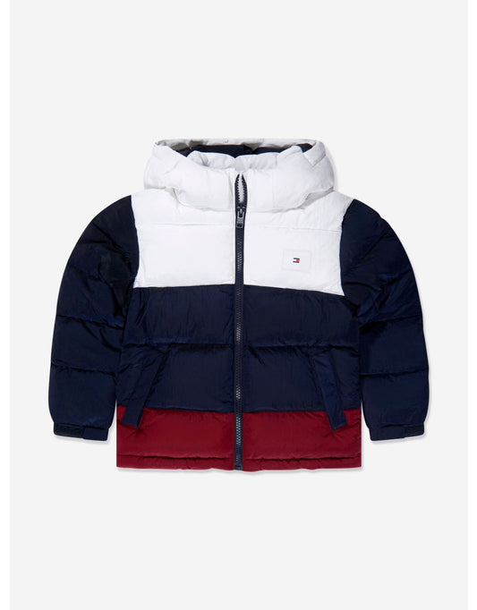 Boys' Alaska Colorblock Puffer Jacket in Navy