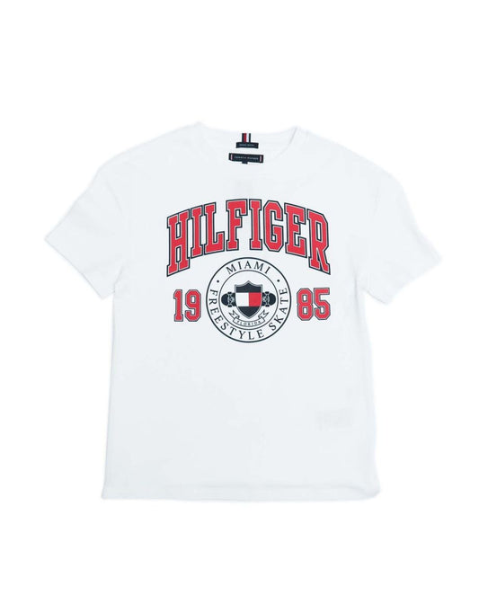 Camiseta Tommy Hilfiger Logo de niño en blanco
