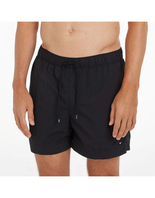 Calção de banho masculino Tommy Hilfiger Essential Logo - Preto