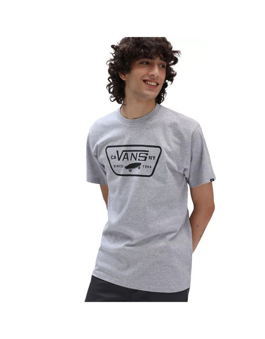 Maglietta a maniche corte con girocollo in tinta unita