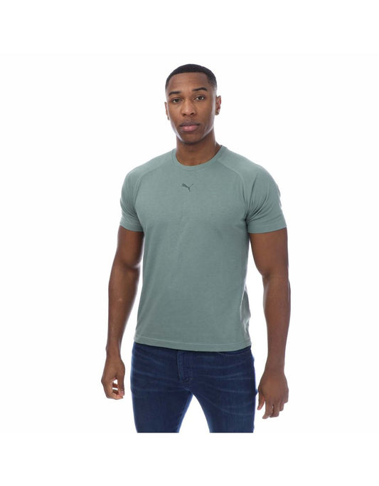 Camiseta masculina de corrida da Puma em verde