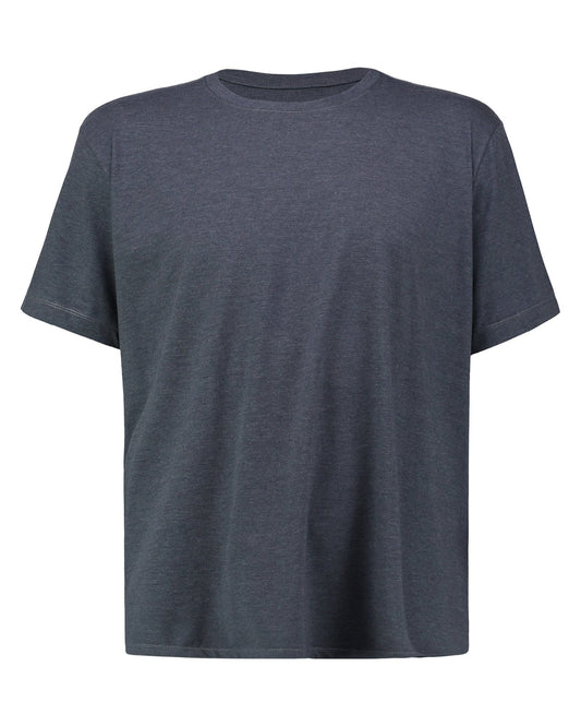 Camiseta masculina de malha sólida de manga curta plus size Allemand