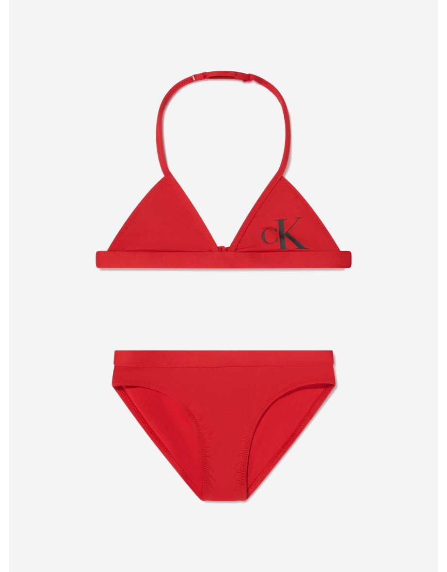 Bikini a triangolo rosso per ragazze
