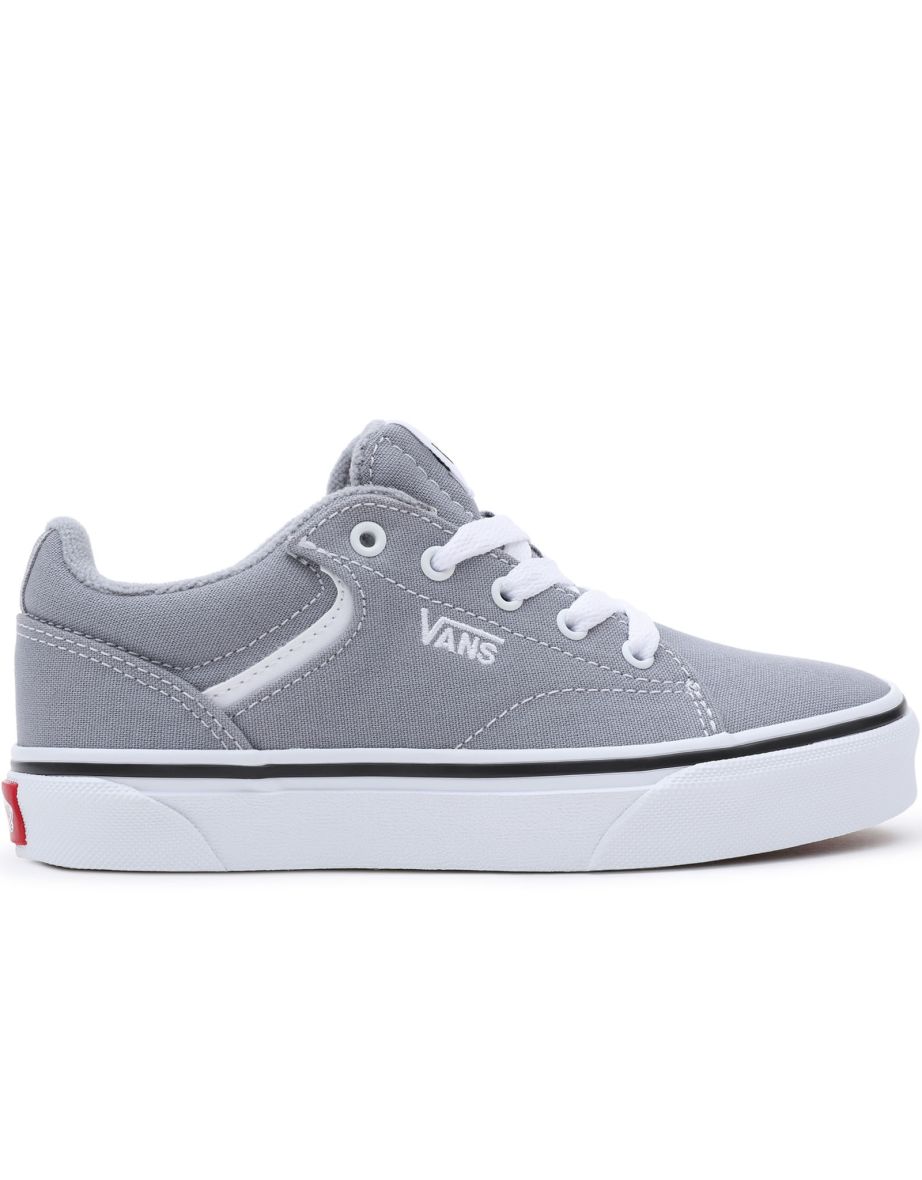 Zapatillas de lona Vans Seldan Retro para chicos - Gris/Blanco