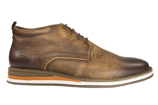 Botas de piel para hombre en coñac