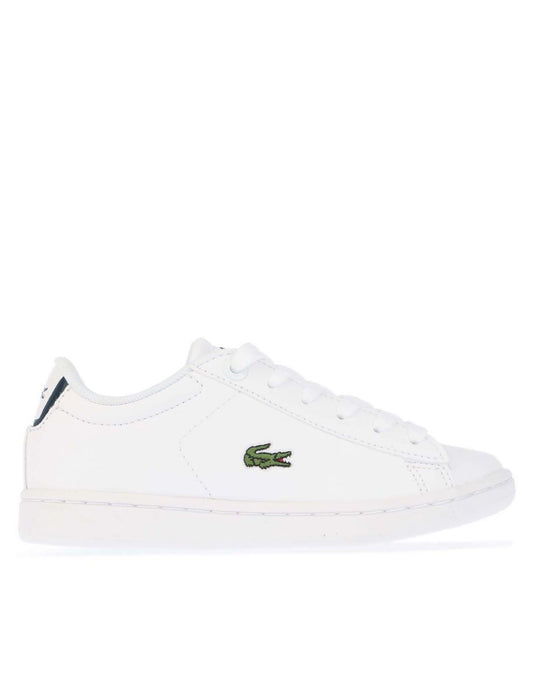 Tênis Lacoste Carnaby Evo para Menino em Branco