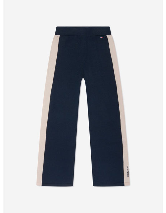 Joggers Monotype da bambina in blu navy