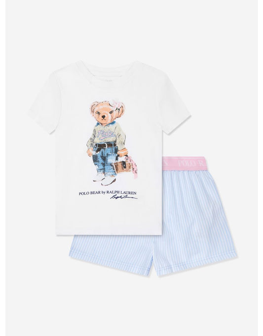 Conjunto de pijama para niña de camiseta y pantalón corto