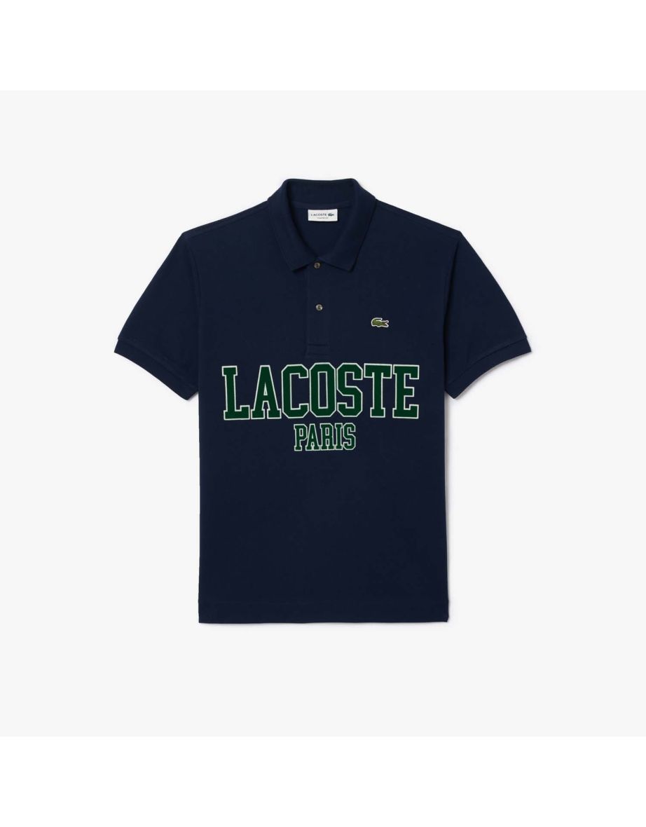 Camisa Polo Lacoste Classic-Fit Piqué Masculina - Azul