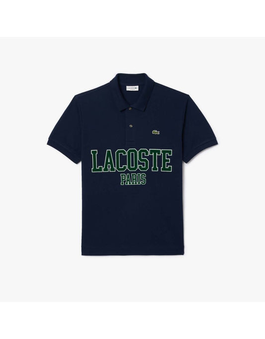 Camisa Polo Lacoste Classic-Fit Piqué Masculina - Azul