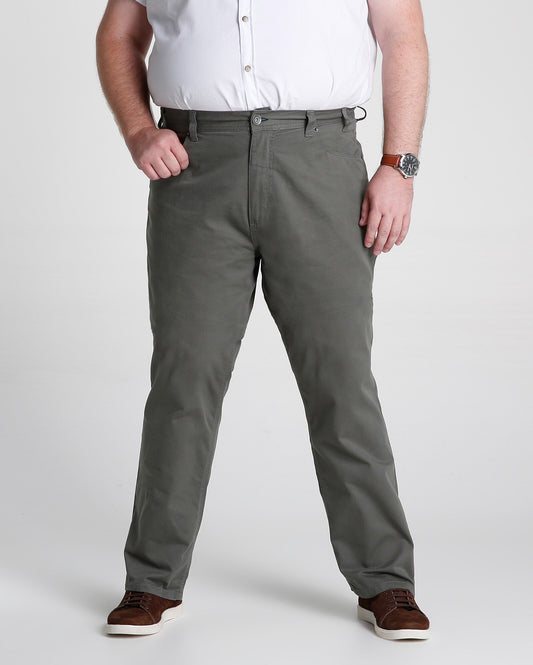 Jeans colorido de perna reta plus size - verde