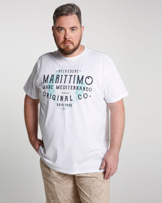 Camiseta Maritime Plus Size - Branca