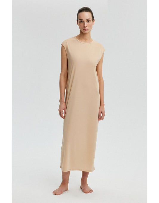 Vestido sem mangas com forro