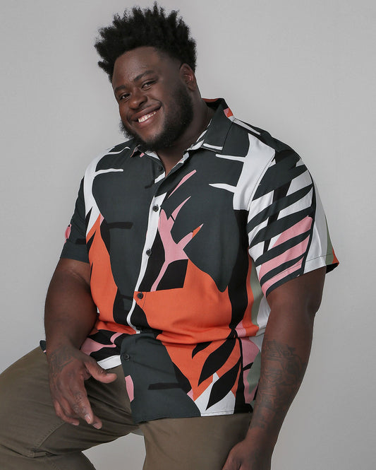 Camisa branca estampada masculina Plus Size | Allman By Riachuelo