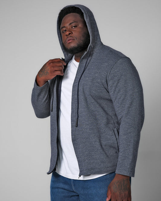 Moletom com capuz azul plus size masculino da Allman para Riachuelo