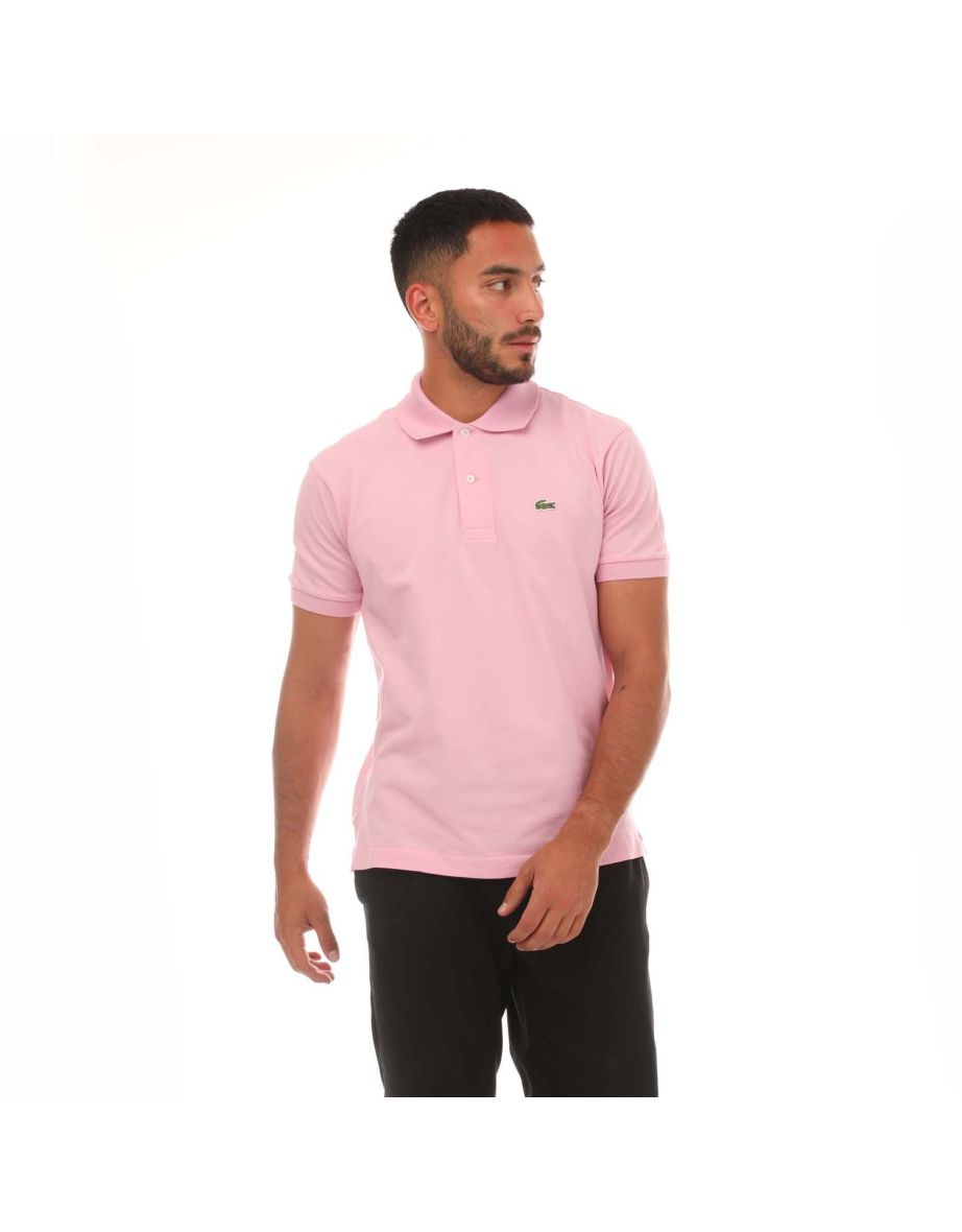 Camisa polo masculina Lacoste rosa