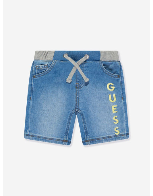 Shorts de brim azul para meninos