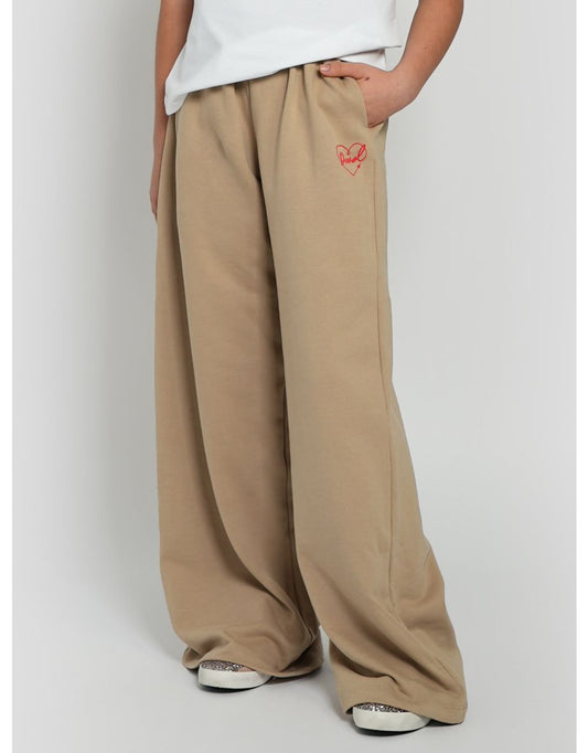 Diesel Girls Beige Logo Joggers