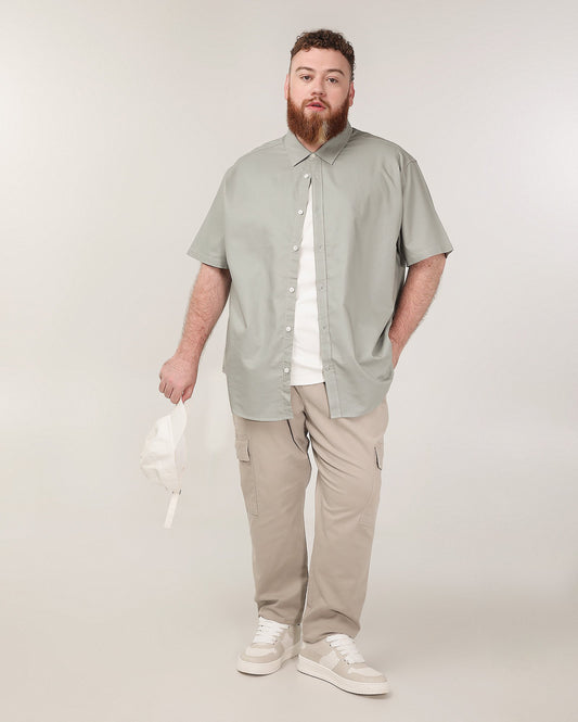 Calça Cargo Jogger Bege Plus Size Masculina | Pool Jeans