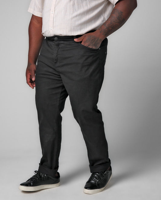 Men's Plus Size Slim Black Jeans by Allman for Riachuelo