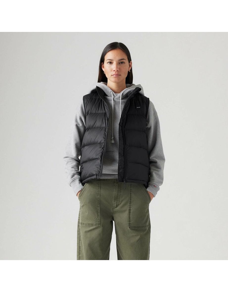 Gilet imbottito a collo alto