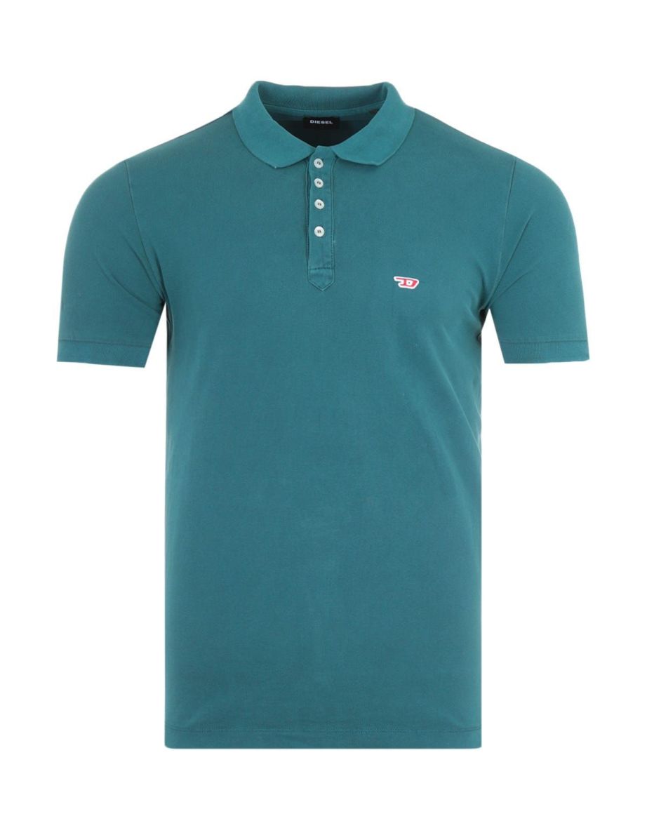 Polo Hombre Diesel T-Night D Logo - Azul