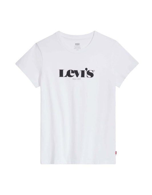 Maglietta Levi's Plus Size Perfect New Logo Donna - Bianco