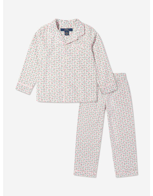 Ralph Lauren Ivory Girls' Pajama Set